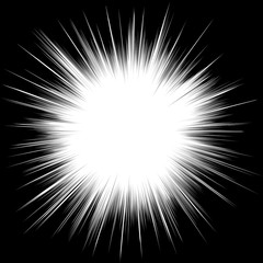 Wall Mural - sun ray or star burst comic radial lines background