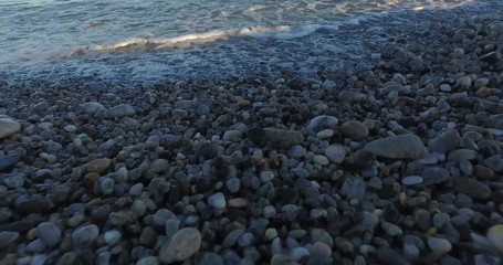 Wall Mural - 4k Waves of the Sea near the coast.