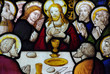 The last Supper in stained glass
