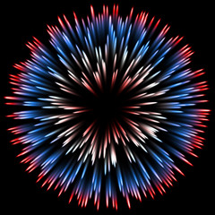 Poster - Abstract color design with a burst. vector
