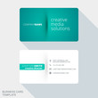 © antartstock - Modern Creative Business Card Template. Flat Design Vector Illustration. Stationery Design