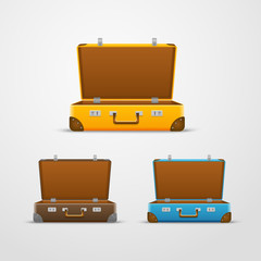 Poster - Different travel bags vector collection