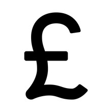 British Pound Sterling Currency Or Pound Symbol Flat Icon For Apps And Websites