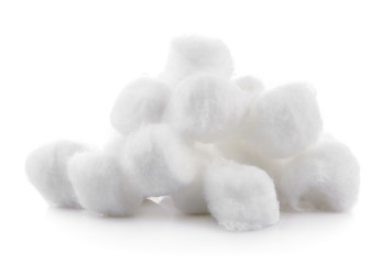 cotton on white background