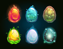 Element Icons, Dragon Eggs Set