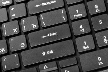 Poster - Electronic collection - laptop keyboard with key enter