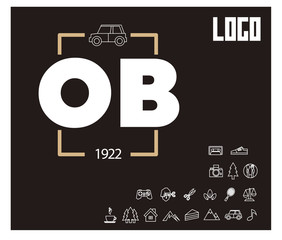 OB Initial Logo for your startup venture