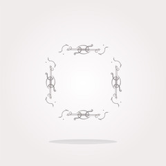 Poster - vector glossy web buttons with abstract lines. Web Icon Art. Graphic Icon Drawing