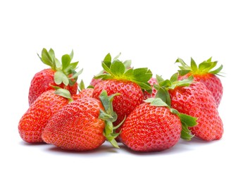 Fresh strawberry isolated on white background