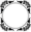 circle frame of Thai pattern