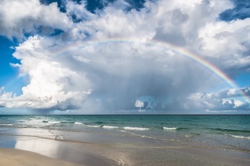 sunset rainbow