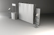 © tanshy - Trade exhibition stand, Exhibition Stand round, 3D rendering vis