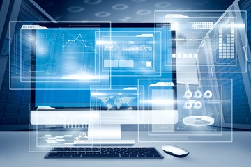 Poster - Composite image of computer screen