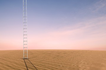 Poster - Composite image of ladder