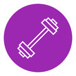 © Visual Generation - Dumbbell line icon.