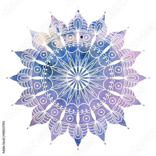 Fotomural Mandala colorful watercolor