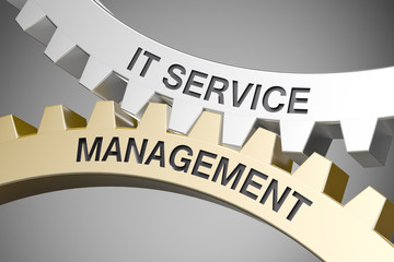 Canvas Print - IT Service Management / Cogwheel