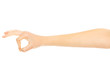 © Piotr Marcinski - Woman hand gesturing OK sign