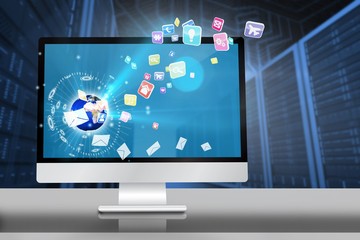 Poster - Composite image of computer screen