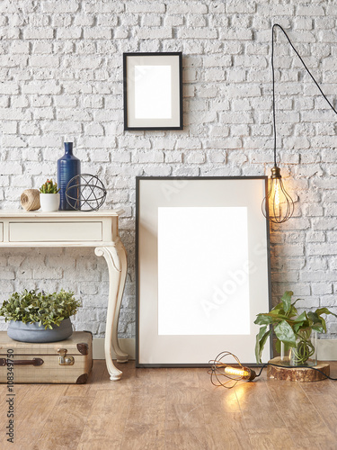 Brick Wall Vertical Banner Frame Vintage Case Winter Style Buy