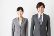 © taka - portrait of asian businessteam on white background