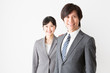 © taka - portrait of asian businessteam on white background