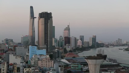 Wall Mural - Top view of Ho Chi Minh City (Saigon) Vietnam.