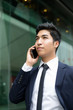© leungchopan - Businessman talk to mobile phone