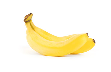 Ripe bananas isolated