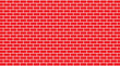 Vector bright red brick wall