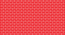 Vector Bright Red Brick Wall