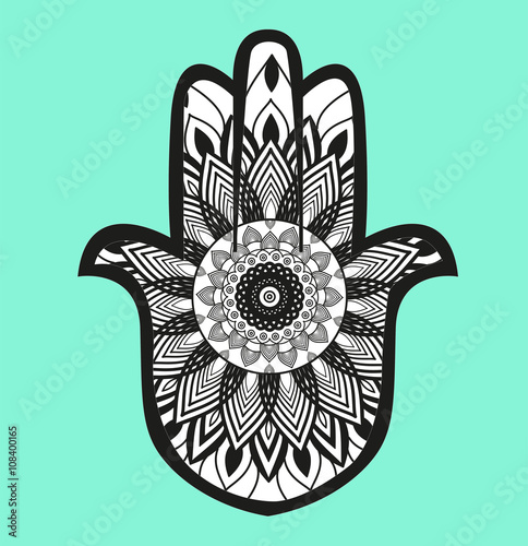 Decorated Hamsa Hand Vector On Light Blue Background Mano Hamsa Decorata Su Sfondo Azzurro Vettoriale Buy This Stock Vector And Explore Similar Vectors At Adobe Stock Adobe Stock Oltre 5.000 vettori, foto stock e file psd. adobe stock