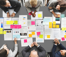 Poster - Business People Diverse Brainstorm Meeting Concept