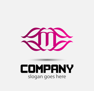 Letter M logo icon design symbol
