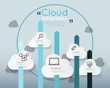 Modern infographic for cloud technology
