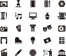 THE SEVEN ARTS Glyph Icons