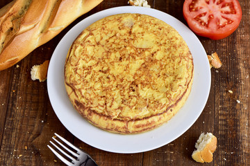 Canvas Print - tortilla de patatas, spanish omelet