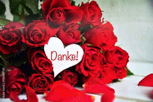 Rote Rosen Blumenstrauss Danke Rosenstrauss Buy This Stock Photo And Explore Similar Images At Adobe Stock Adobe Stock