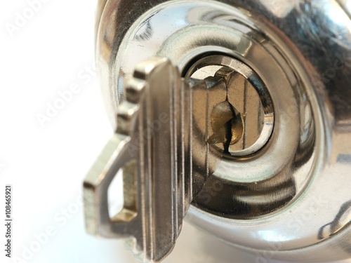 Close Up Opening A Locked Door With Key Buy This Stock Photo And