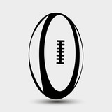 Vector illustration of rugby ball