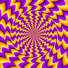 orange spin illusion
