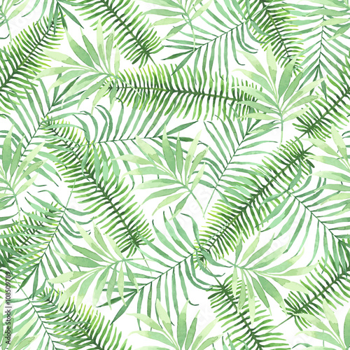 Cuadros en Lienzo Tropical seamless pattern with leaves