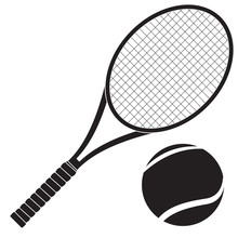 Tennis Racket With Ball