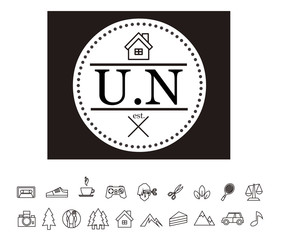 UN Initial Logo for your startup venture