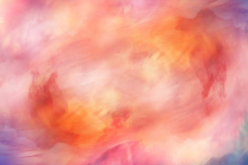 Wall Mural - abstract watercolor background sunset sky orange purple