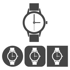 Sticker - Watch icon - vector icons set