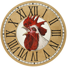 Rooster In The Watch Dial.