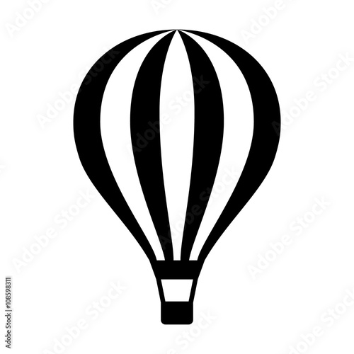Fotografía Hot air balloon / ballooning ride flat icon for apps and websites