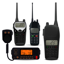 Radio Transceivers. Set Of Police Communication Device