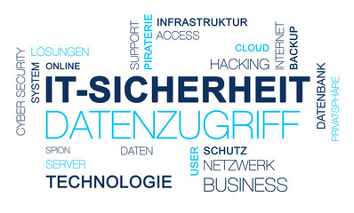 Wall Mural - it-sicherheit cloud text